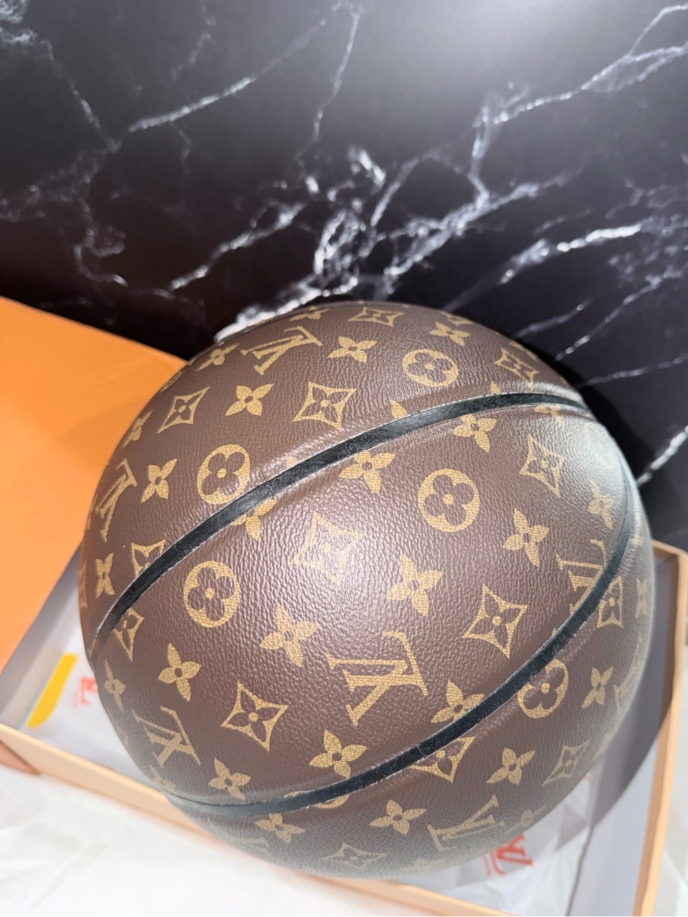 Novelty  Monogram Basketball in Brown - Picture 5 of 10